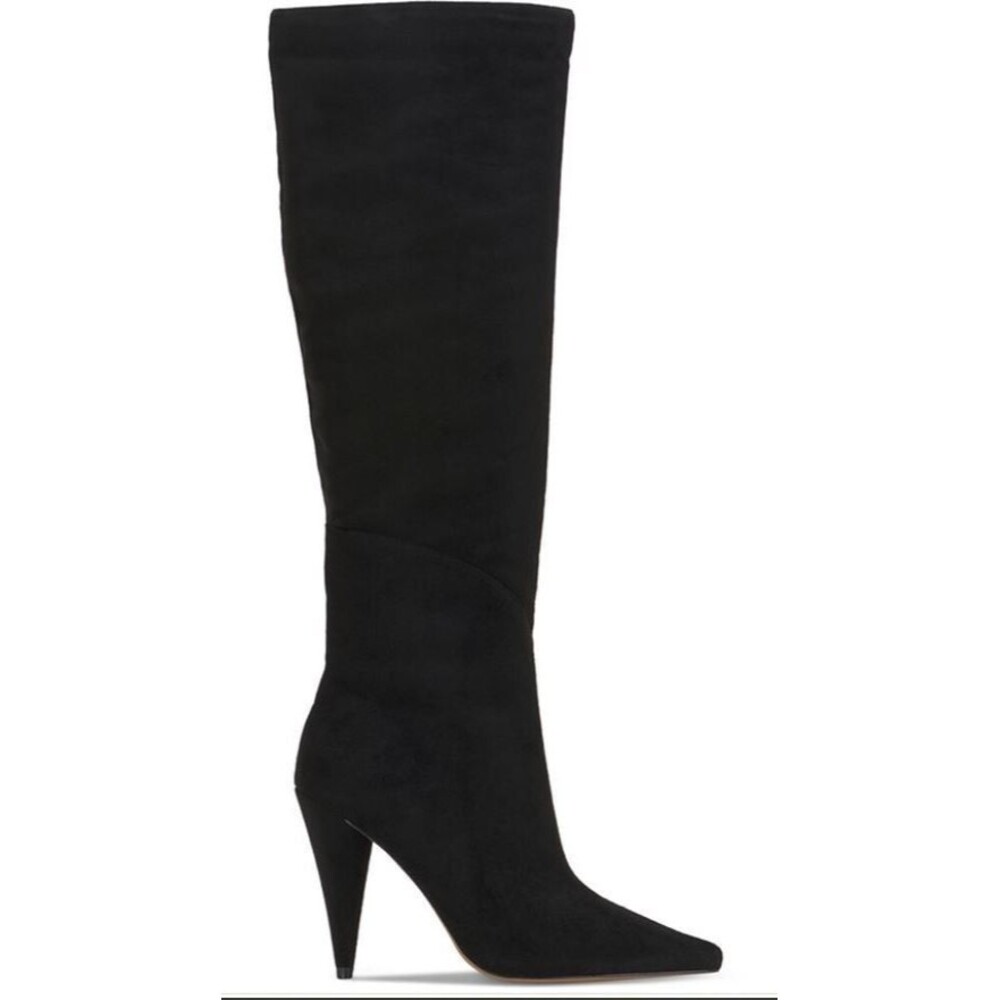 Jessica Simpson Maynard Tall Dress Boots – Black Microsuede – NIB